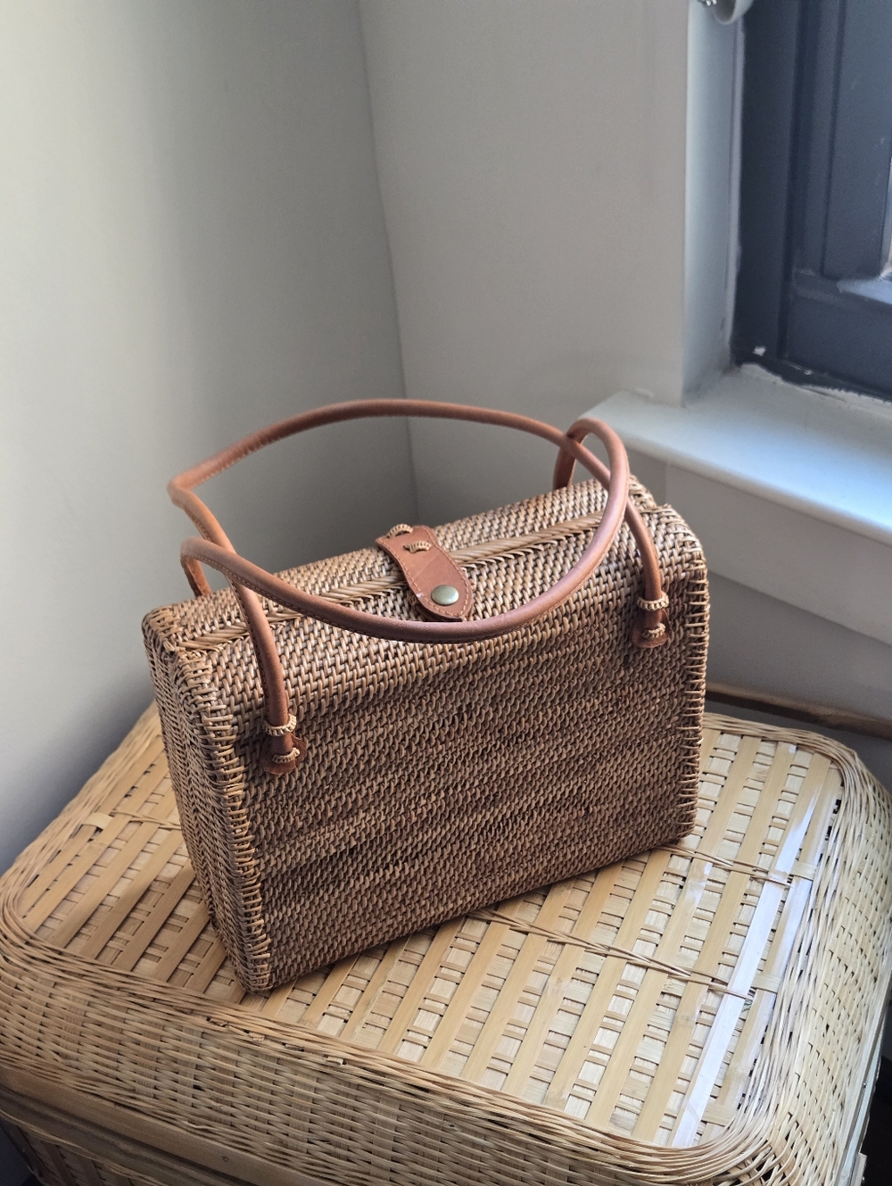 Square Woven Purse